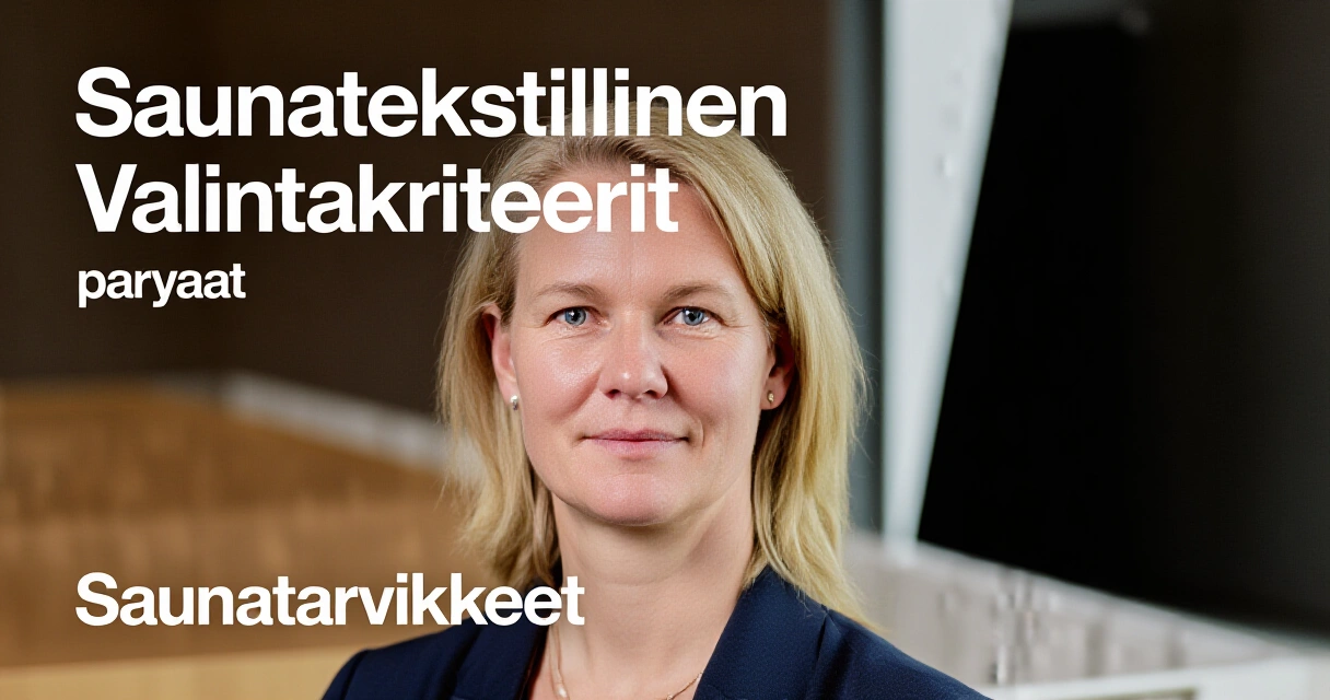 Saunatekstiilien Valintakriteerit