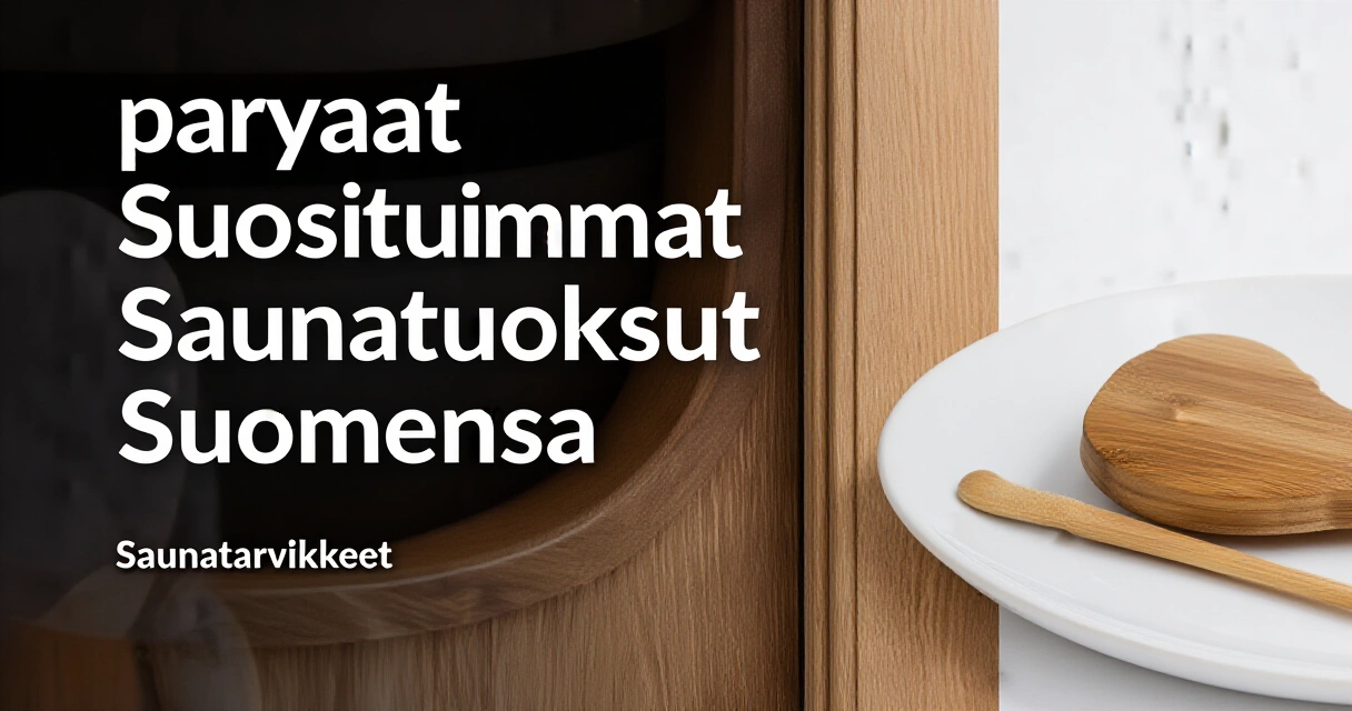 Suosituimmat Saunatuoksut Suomessa