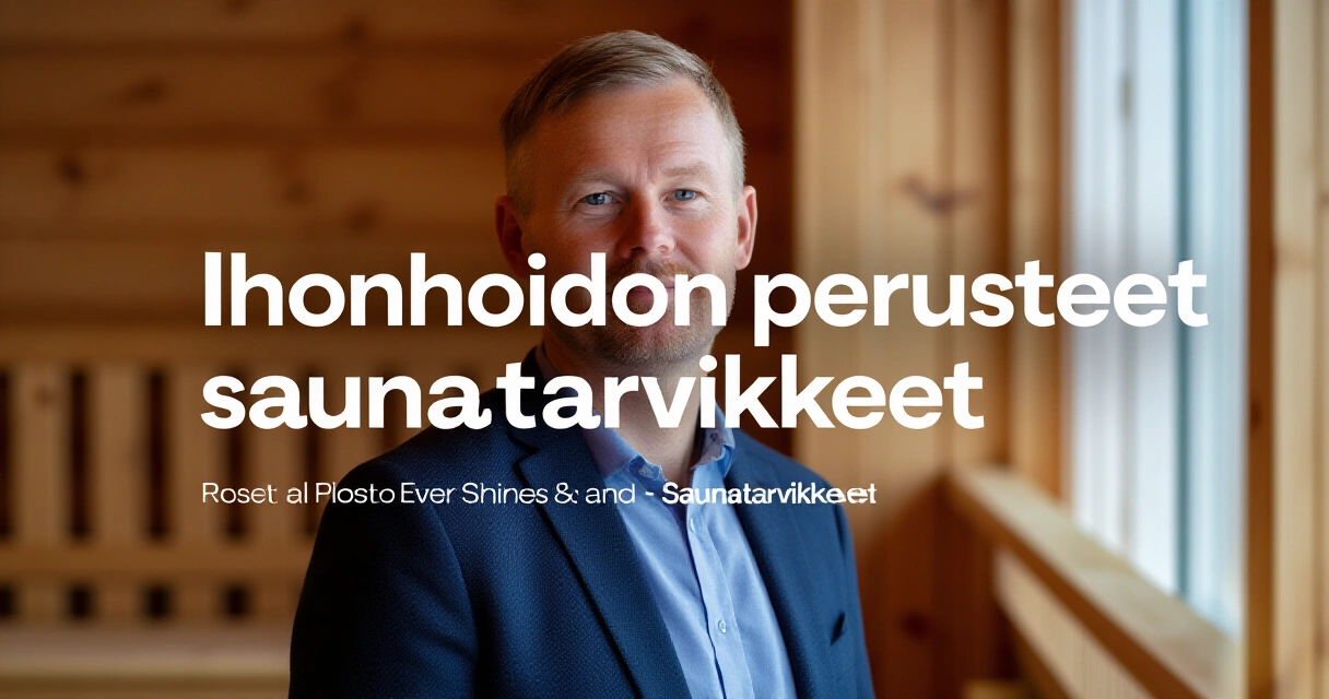 Ihonhoidon perusteet saunassa